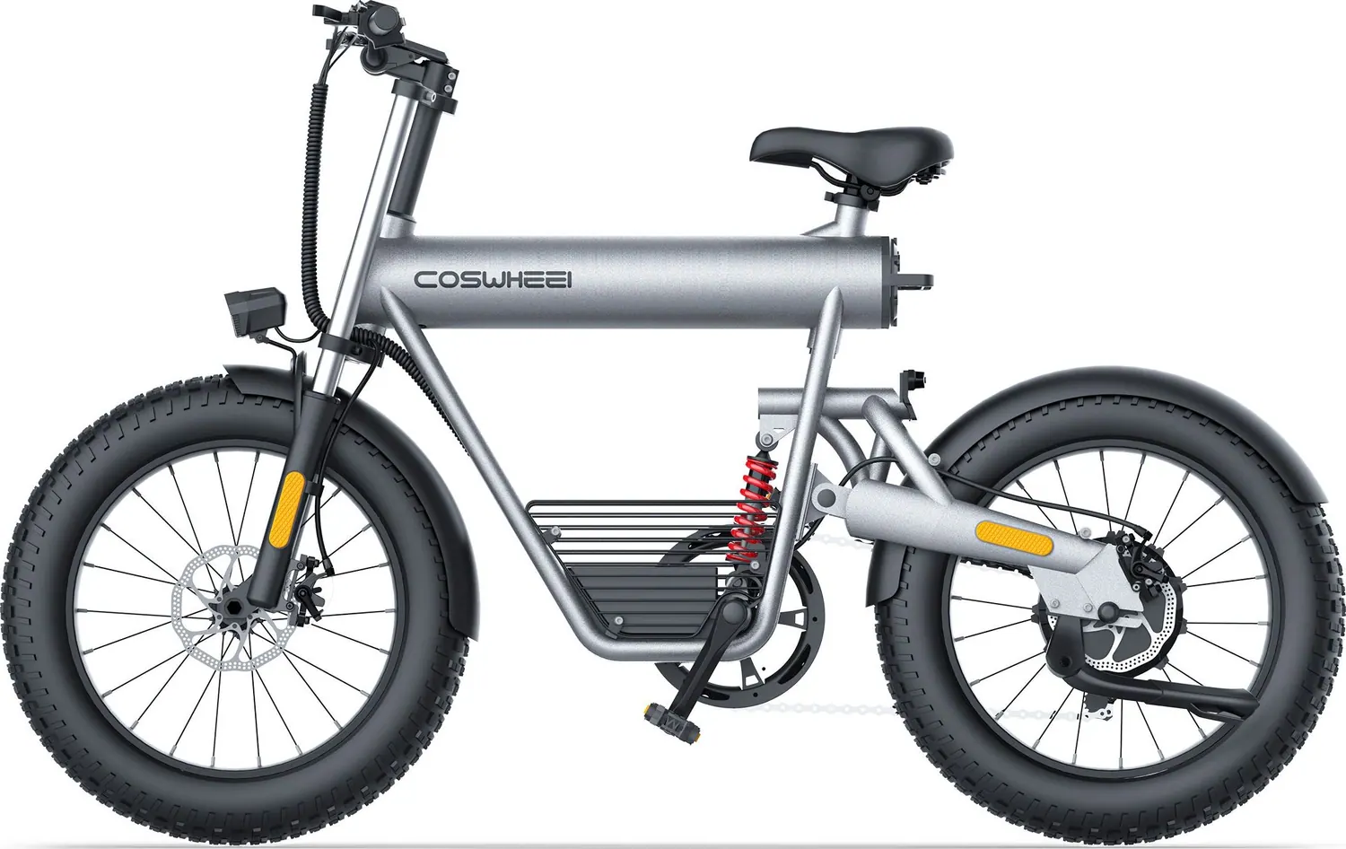 Coswheel T20 de perfil con sus partes marcadas